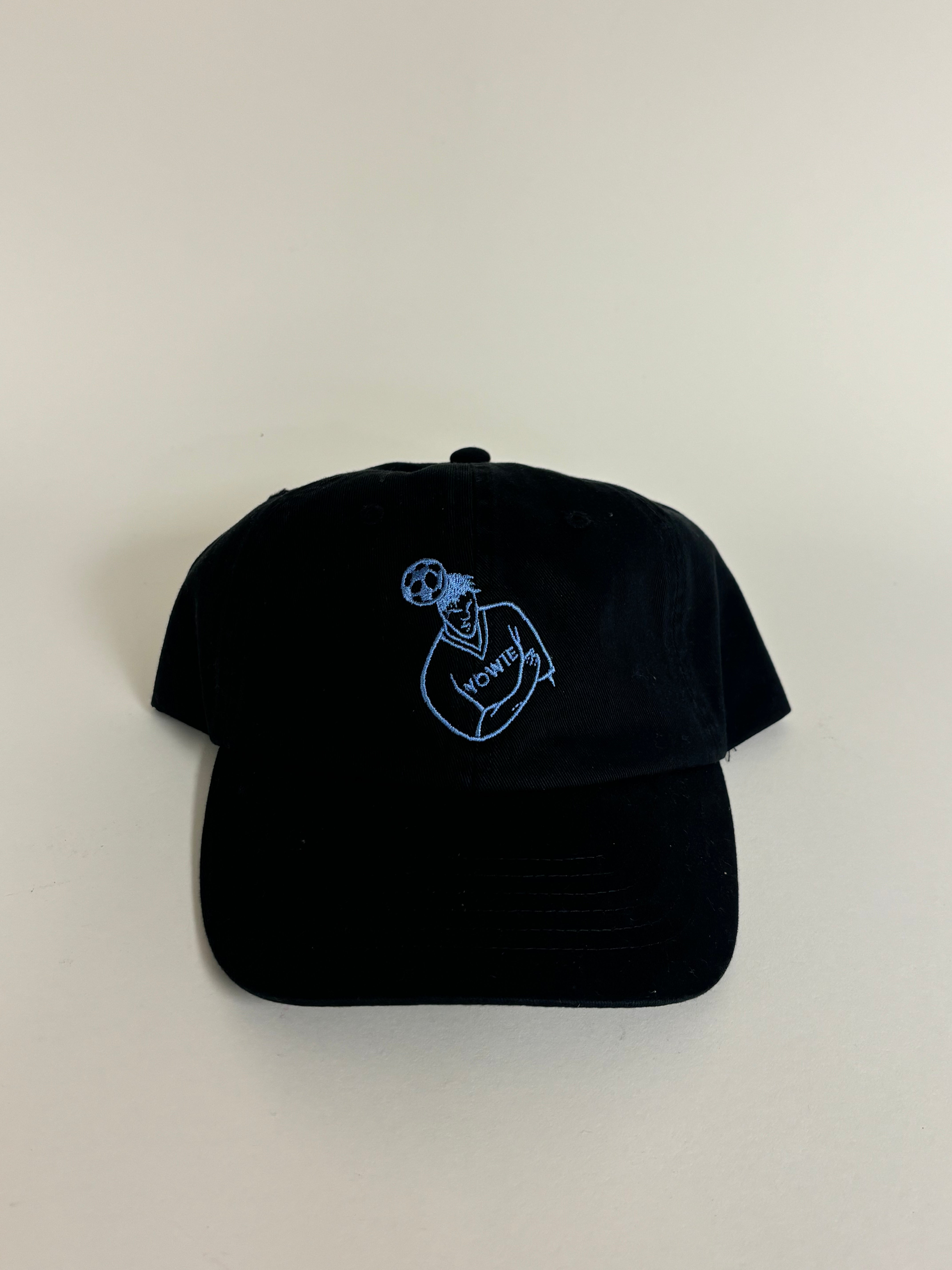 YOWIE Black Soccer Head Man Cap
