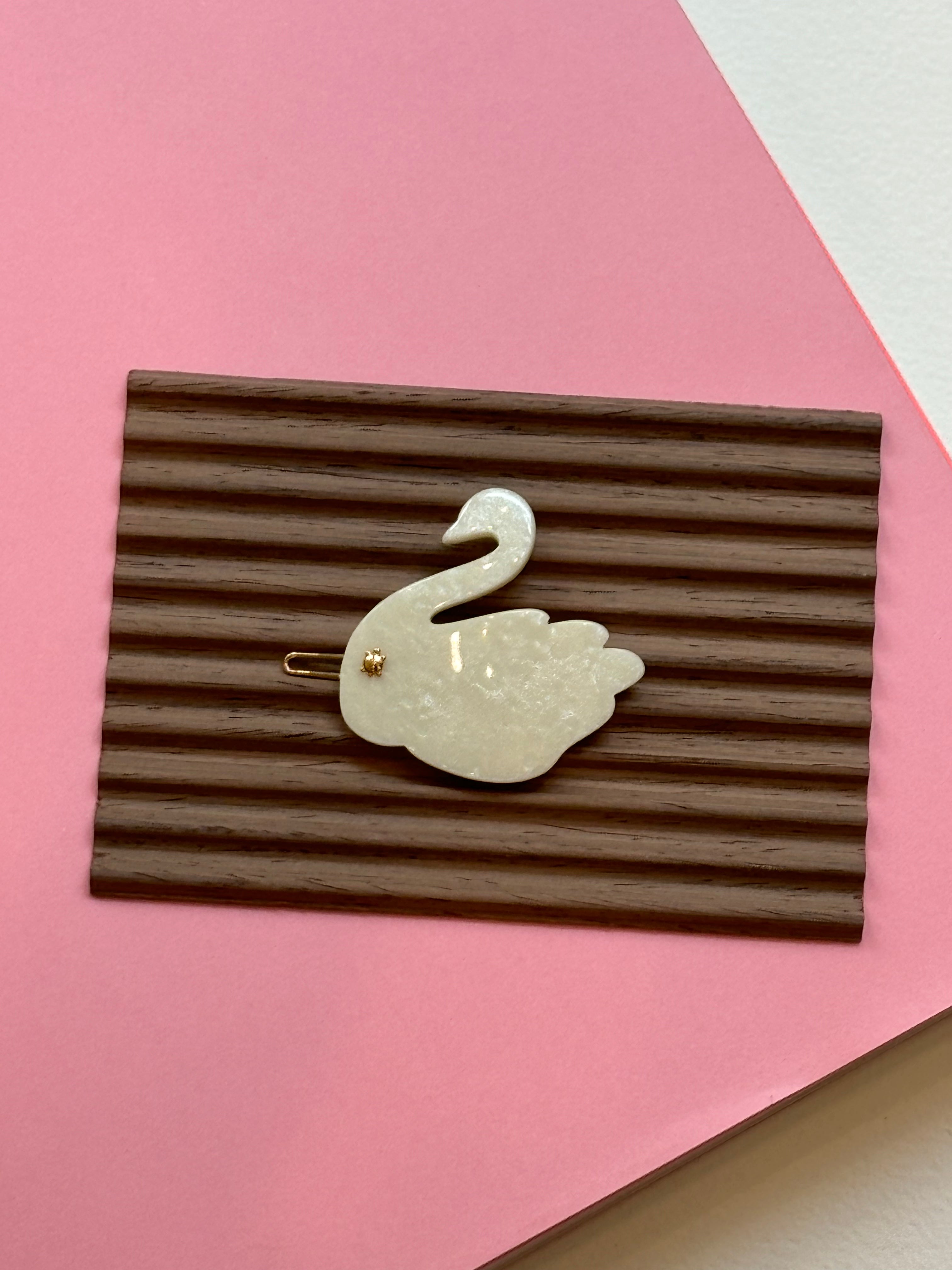 Swan Hair Clip