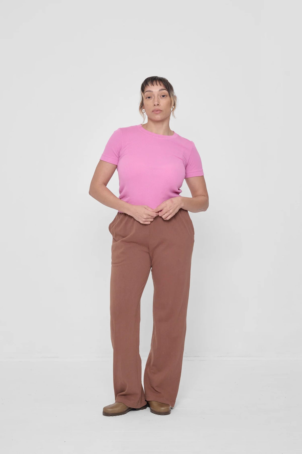 Rib Short Sleeve in Pixie