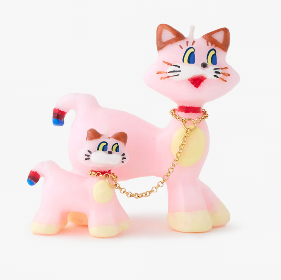 Pink Cats Candle