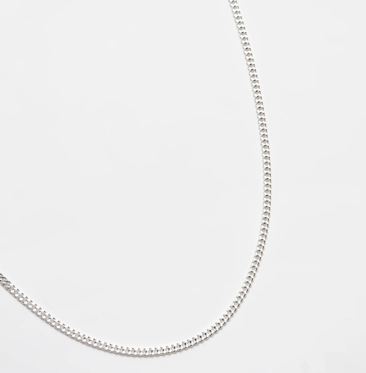Curb Chain in Sterling Silver